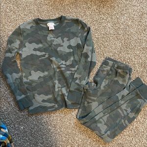 Camo pj set.
